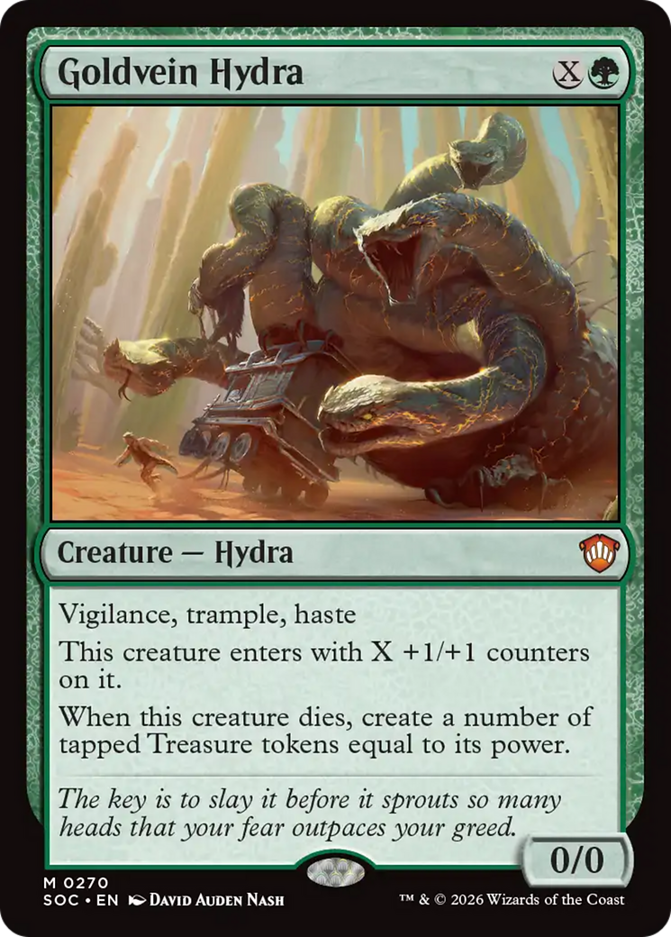 Goldvein Hydra [Secrets of Strixhaven Commander] | Shuffle n Cut Hobbies & Games