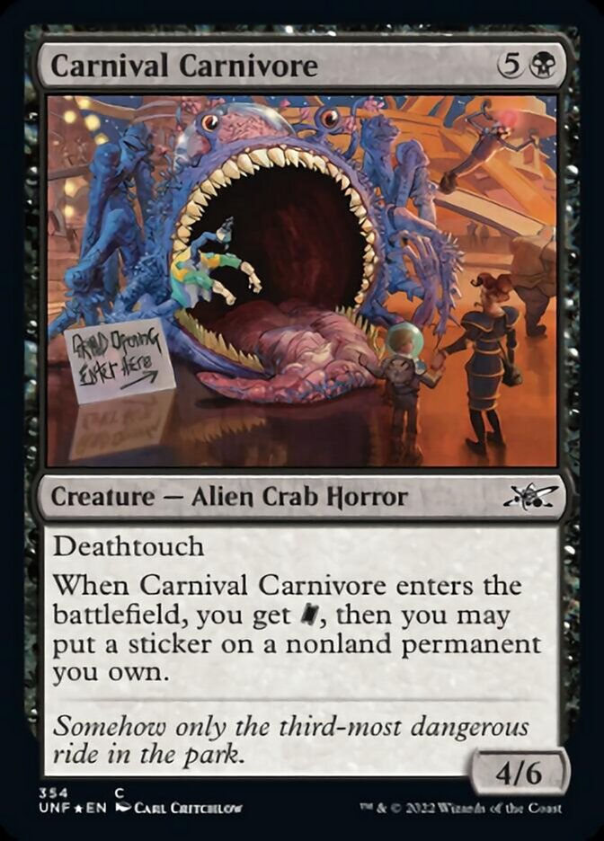 Carnival Carnivore (Galaxy Foil) [Unfinity] | Shuffle n Cut Hobbies & Games