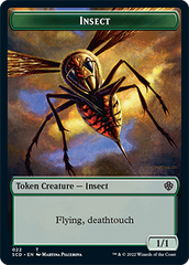 Insect // Soldier Double-Sided Token [Starter Commander Decks] | Shuffle n Cut Hobbies & Games