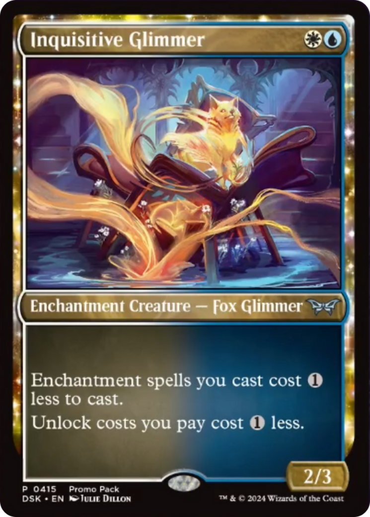 Inquisitive Glimmer (Promo Pack) [Duskmourn: House of Horror Promos] | Shuffle n Cut Hobbies & Games