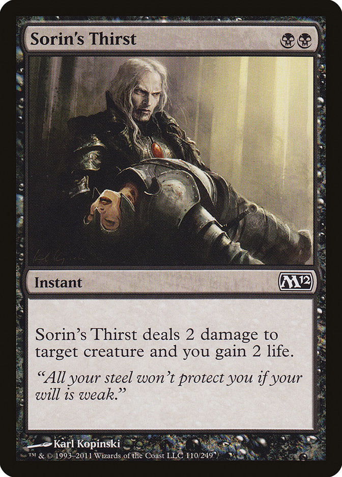 Sorin's Thirst [Magic 2012] | Shuffle n Cut Hobbies & Games
