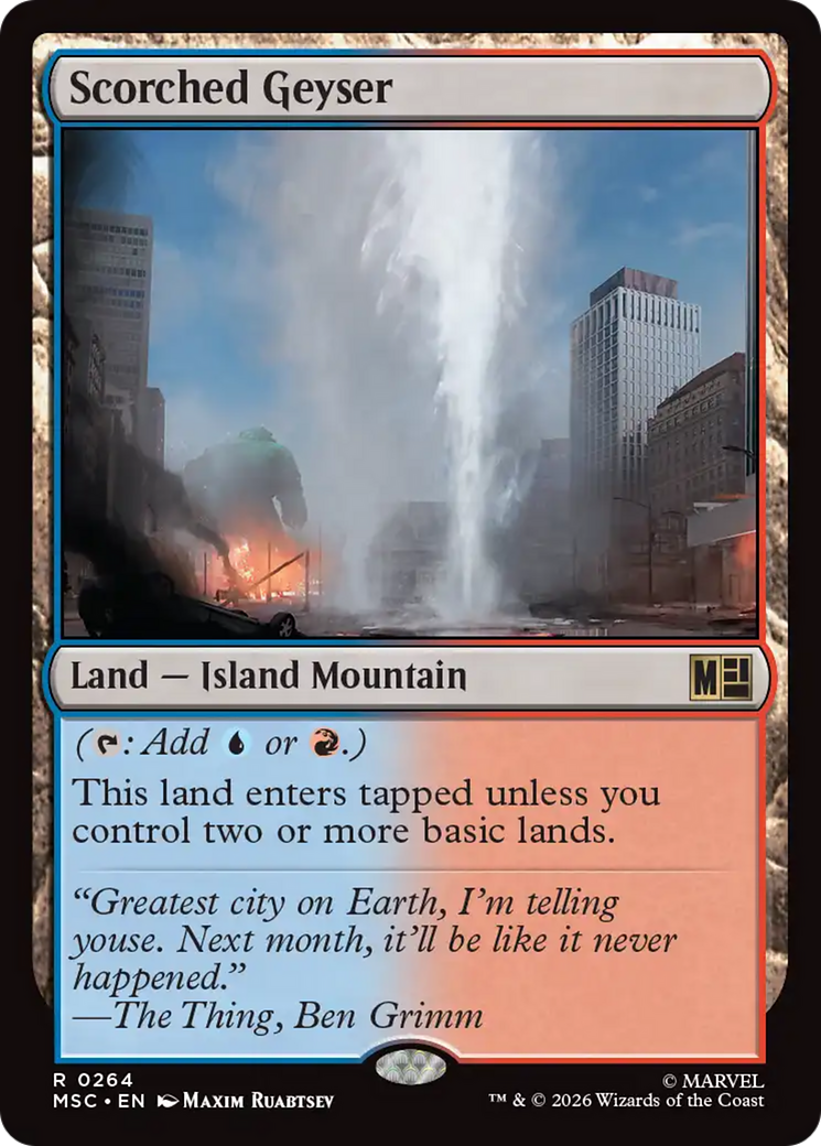 Scorched Geyser [Marvel Super Heroes Commander] | Shuffle n Cut Hobbies & Games