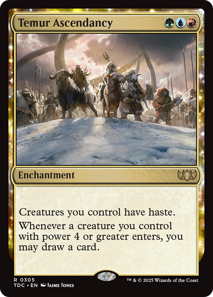 Temur Ascendancy [Tarkir: Dragonstorm Commander] | Shuffle n Cut Hobbies & Games