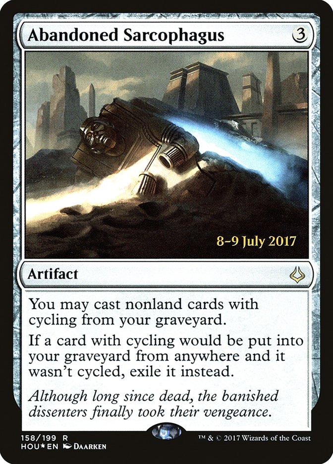 Abandoned Sarcophagus [Hour of Devastation Prerelease Promos] | Shuffle n Cut Hobbies & Games