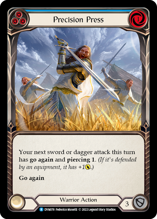 Precision Press (Blue) [DYN078] (Dynasty) | Shuffle n Cut Hobbies & Games