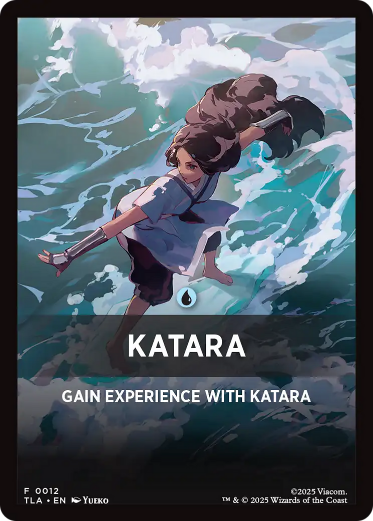 Katara Theme Card [Avatar: The Last Airbender Tokens] | Shuffle n Cut Hobbies & Games