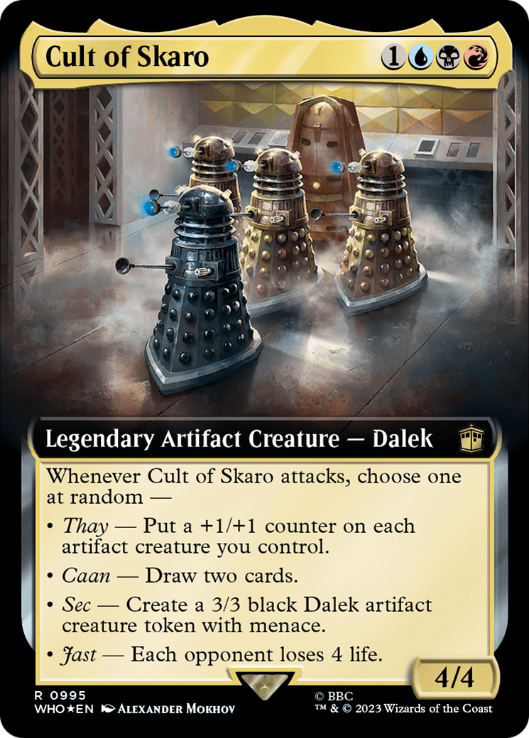 Cult of Skaro (Extended Art) (Surge Foil) [Doctor Who] | Shuffle n Cut Hobbies & Games