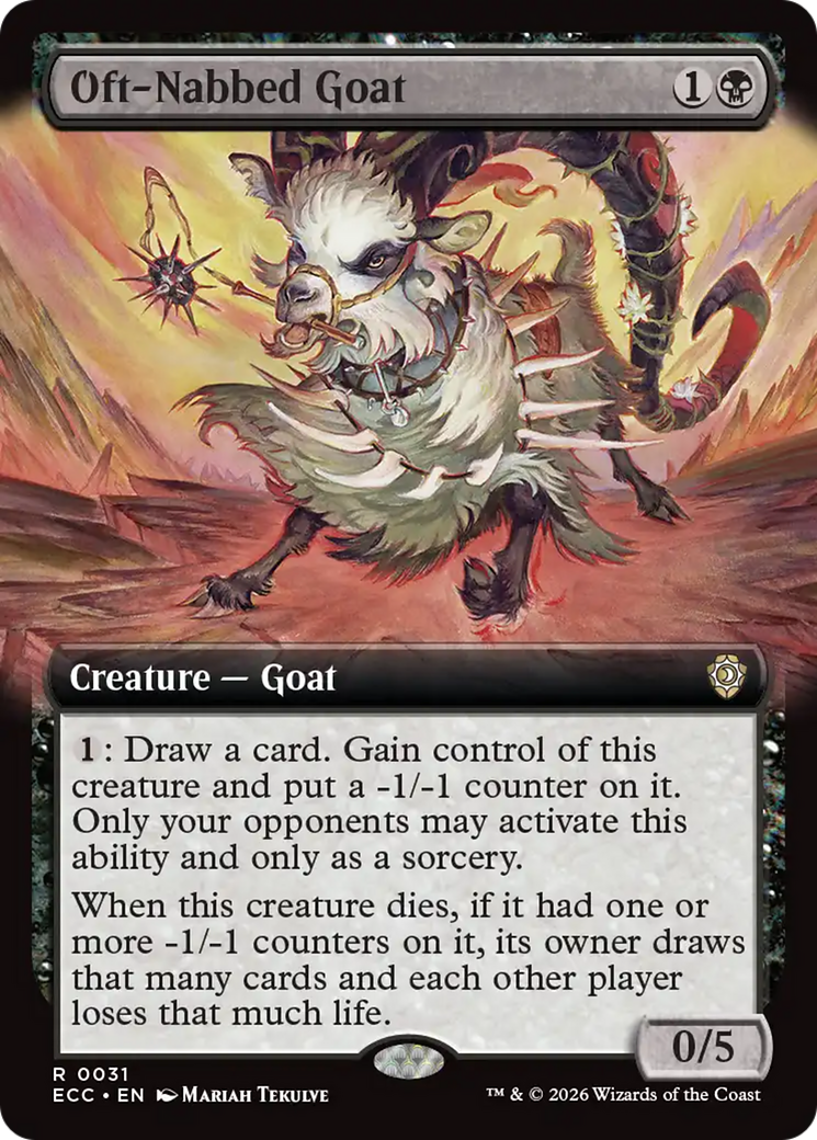 Oft-Nabbed Goat (Extended Art) [Lorwyn Eclipsed Commander] | Shuffle n Cut Hobbies & Games