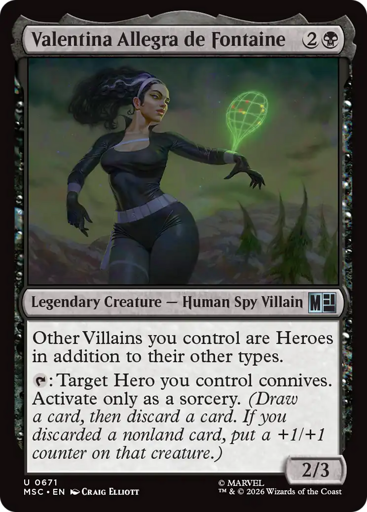 Valentina Allegra de Fontaine [Marvel Super Heroes Commander] | Shuffle n Cut Hobbies & Games
