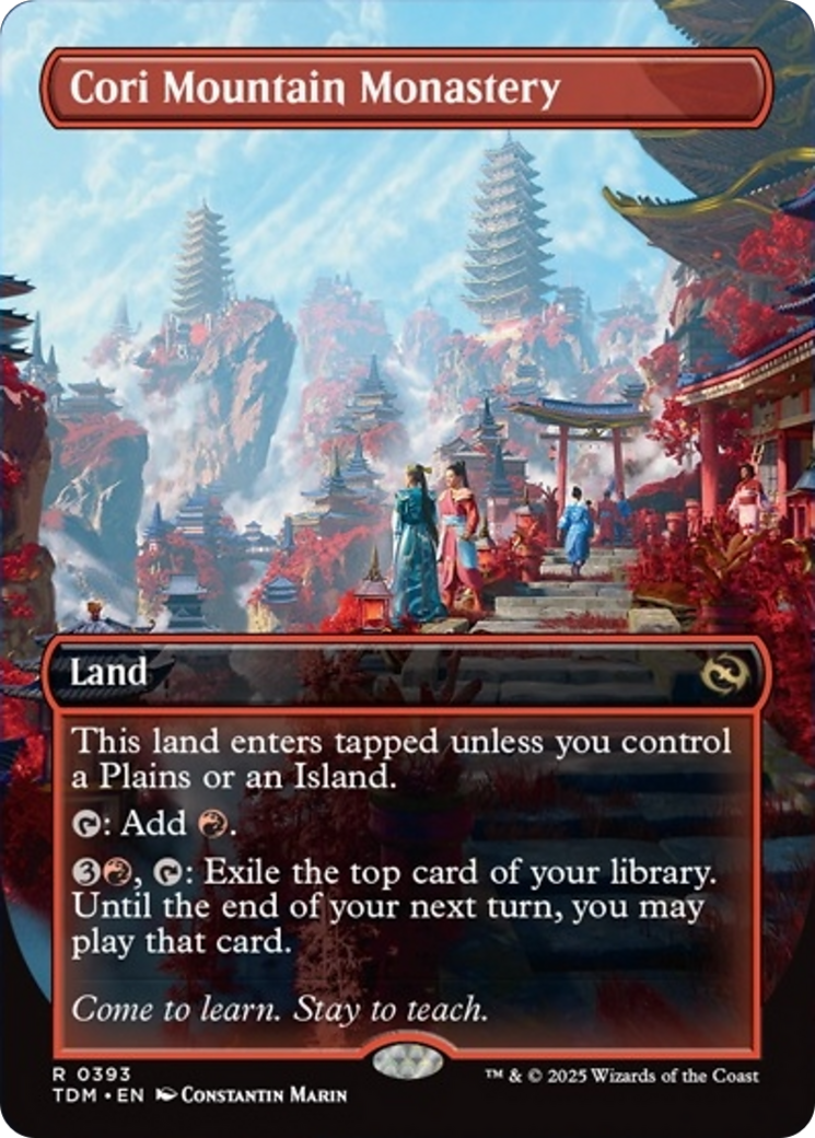 Cori Mountain Monastery (Borderless) [Tarkir: Dragonstorm] | Shuffle n Cut Hobbies & Games