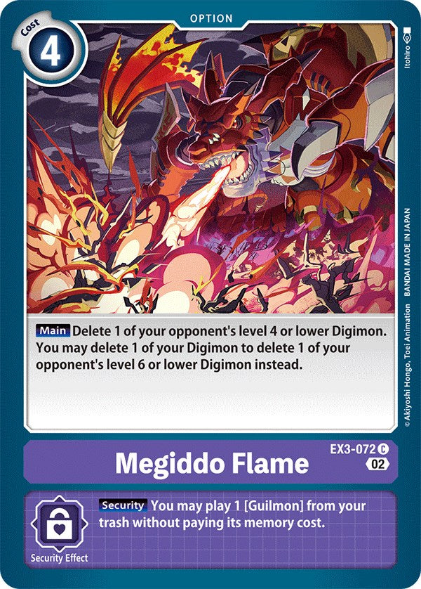 Megiddo Flame [EX3-072] [Draconic Roar] | Shuffle n Cut Hobbies & Games
