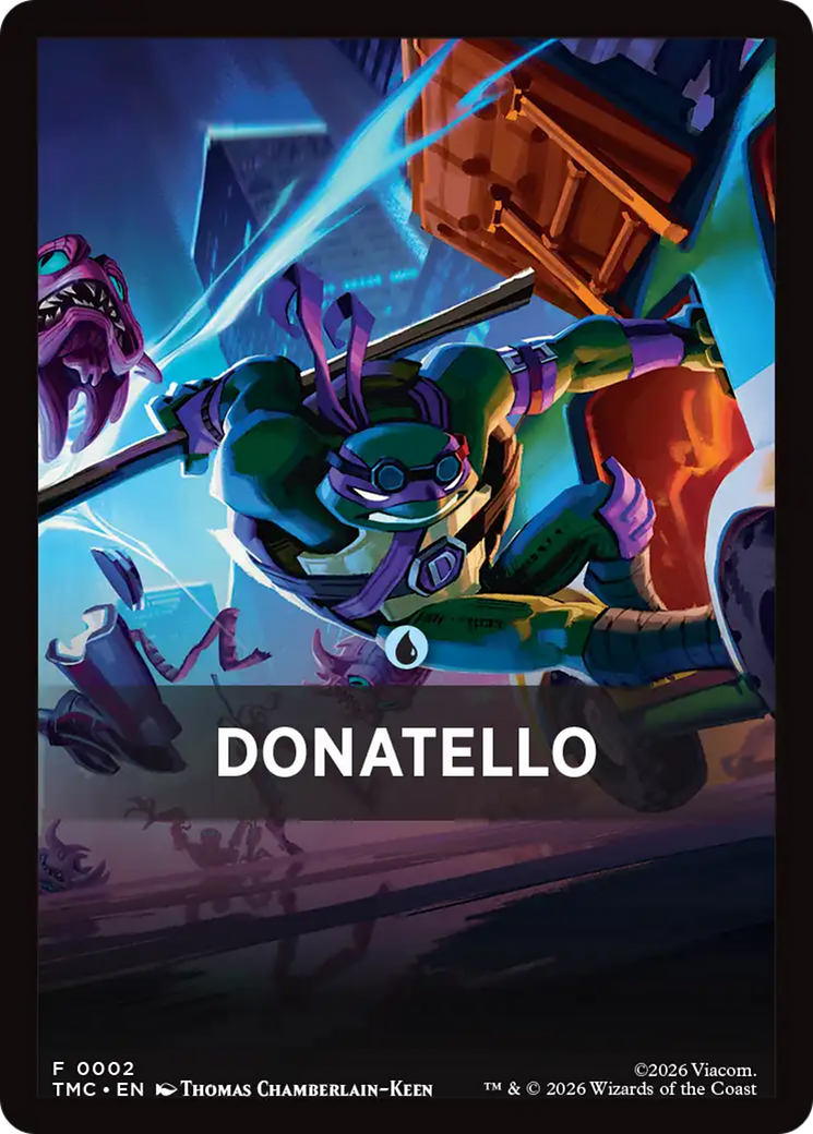 Donatello Theme Card [Teenage Mutant Ninja Turtles Commander Tokens] | Shuffle n Cut Hobbies & Games