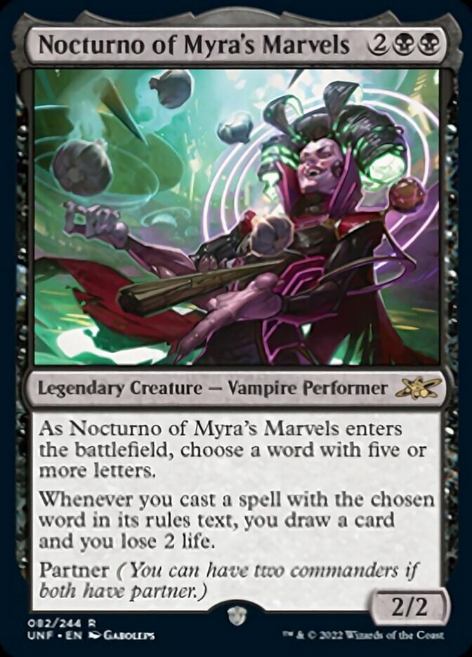 Nocturno of Myra's Marvels [Unfinity] | Shuffle n Cut Hobbies & Games