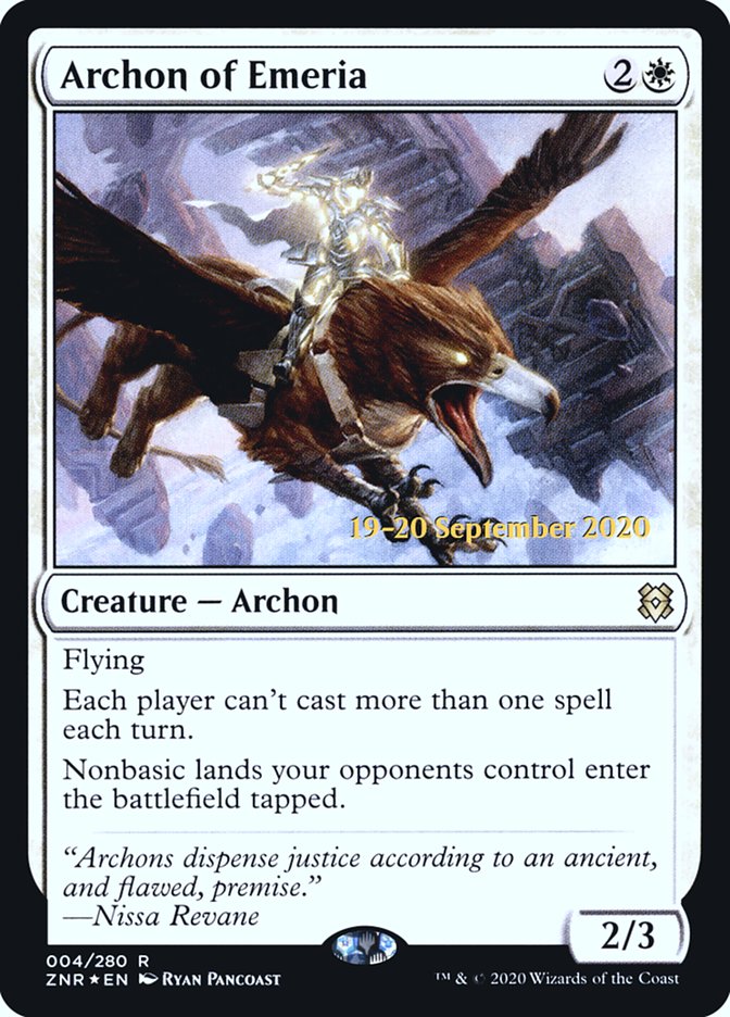 Archon of Emeria [Zendikar Rising Prerelease Promos] | Shuffle n Cut Hobbies & Games