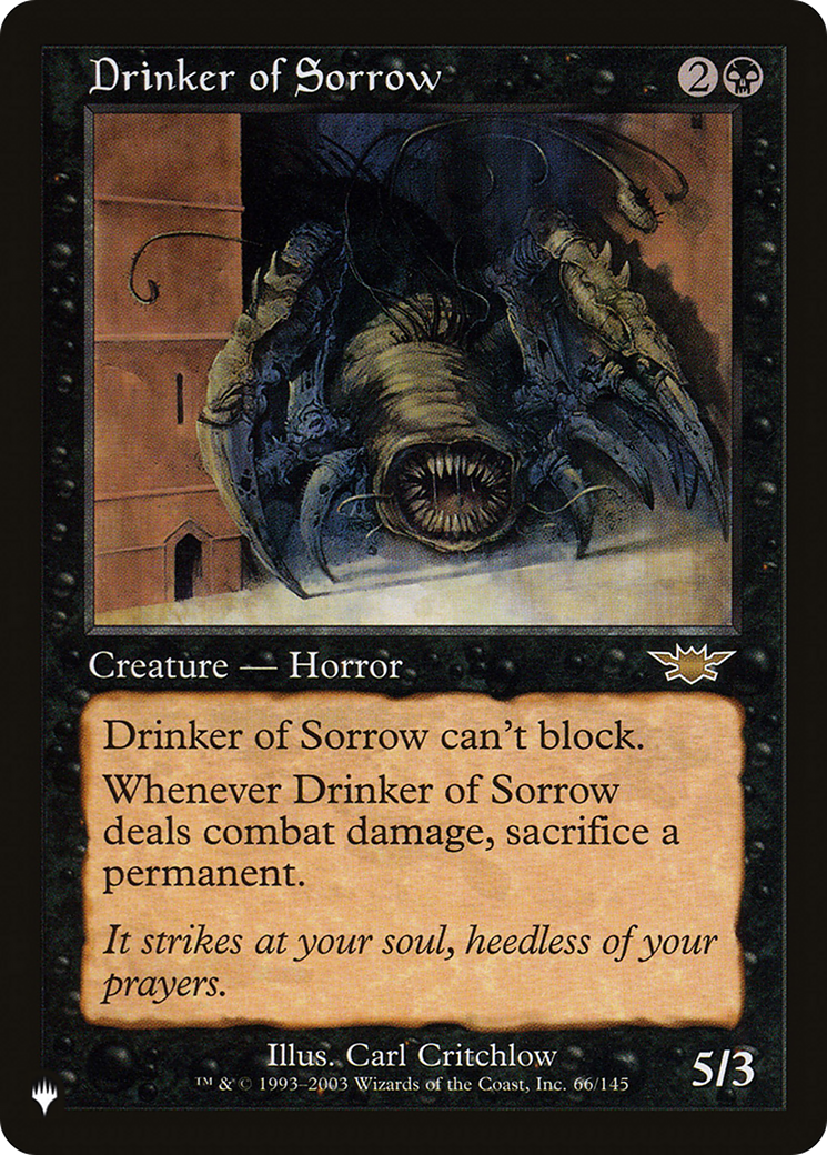 Drinker of Sorrow [The List] | Shuffle n Cut Hobbies & Games