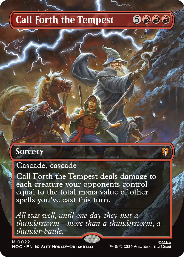 Call Forth the Tempest (Borderless) [The Hobbit: Eternal-Legal] | Shuffle n Cut Hobbies & Games