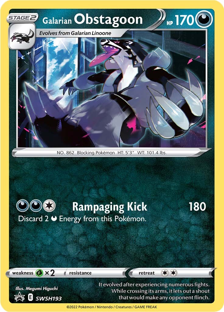 Galarian Obstagoon (SWSH193) [Sword & Shield: Black Star Promos] | Shuffle n Cut Hobbies & Games