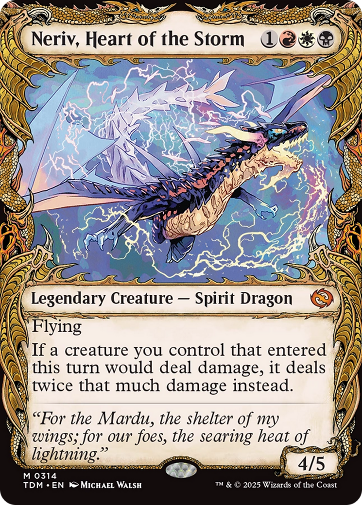Neriv, Heart of the Storm (Showcase) [Tarkir: Dragonstorm] | Shuffle n Cut Hobbies & Games