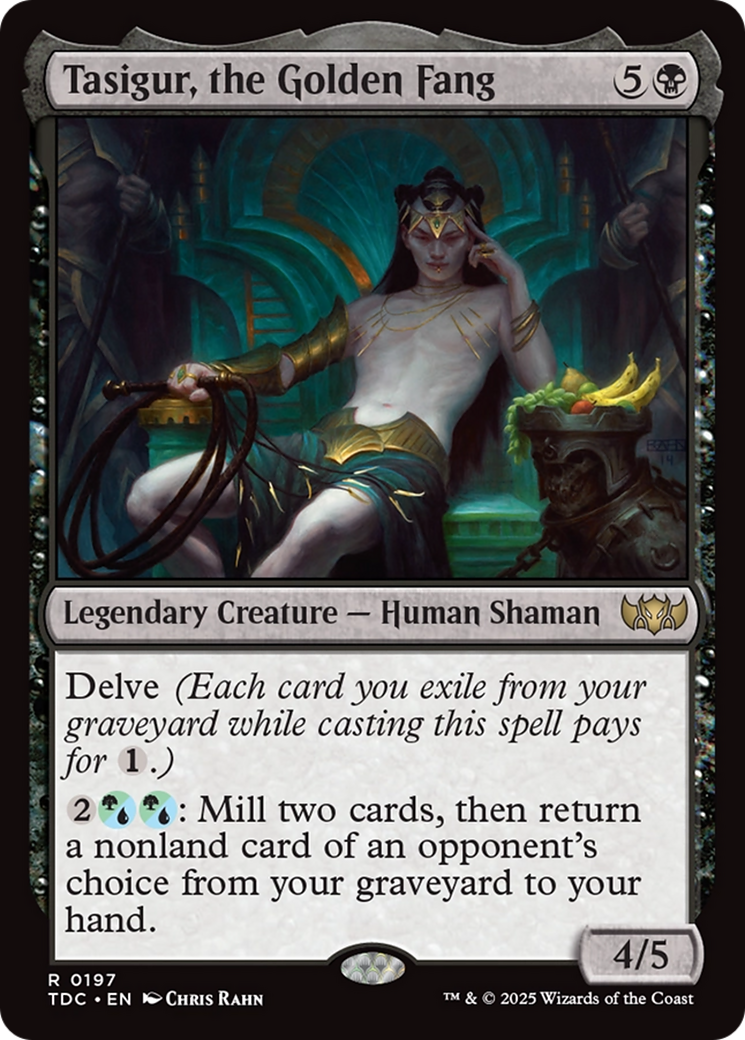 Tasigur, the Golden Fang [Tarkir: Dragonstorm Commander] | Shuffle n Cut Hobbies & Games