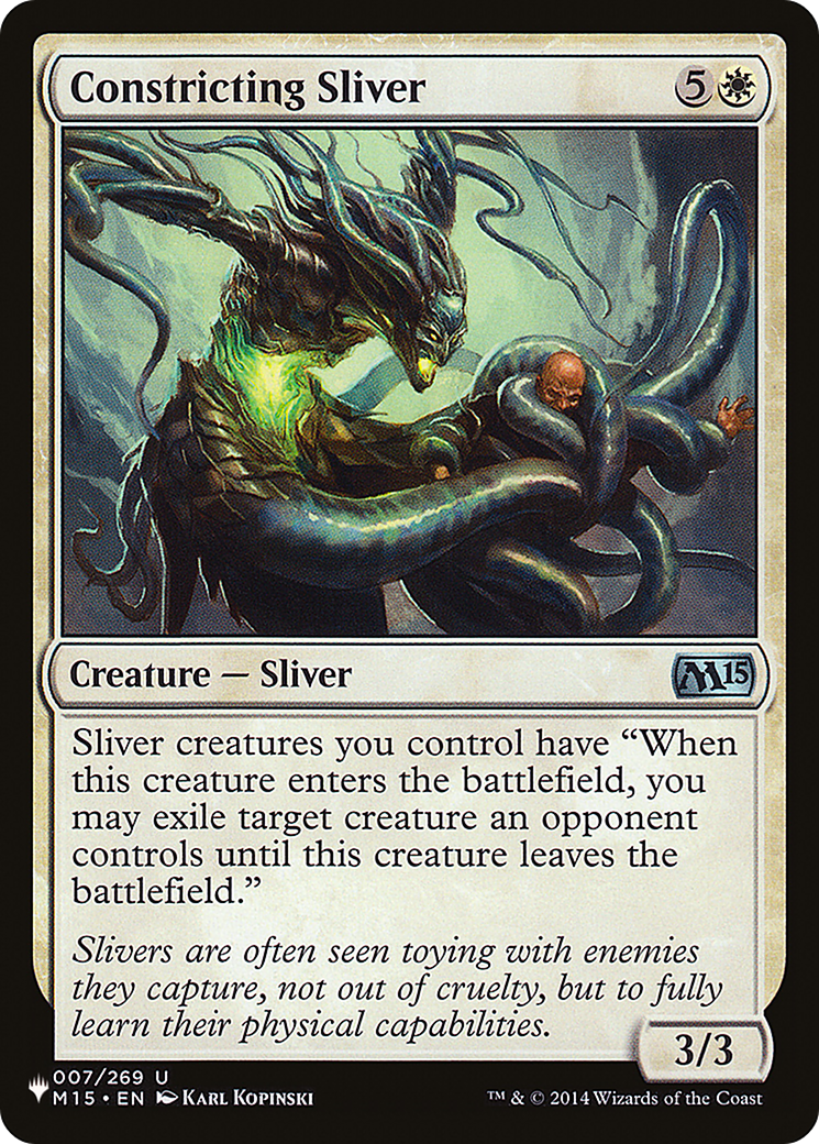 Constricting Sliver [The List] | Shuffle n Cut Hobbies & Games