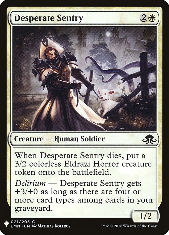 Desperate Sentry [Mystery Booster] | Shuffle n Cut Hobbies & Games