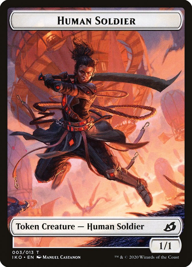 Kraken // Human Soldier (003) Double-Sided Token [Ikoria: Lair of Behemoths Tokens] | Shuffle n Cut Hobbies & Games