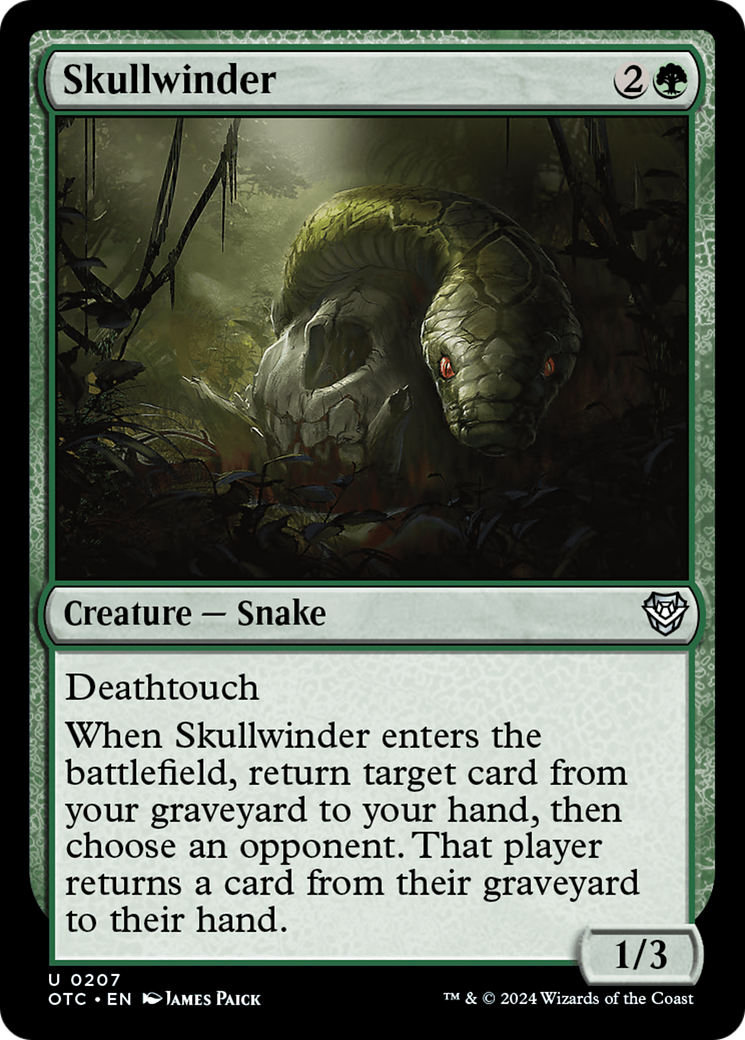 Skullwinder [Outlaws of Thunder Junction Commander] | Shuffle n Cut Hobbies & Games