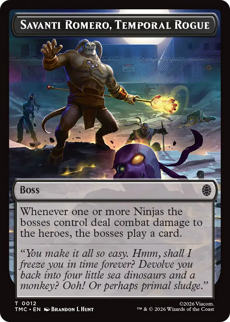 Savanti Romero, Temporal Rogue [Teenage Mutant Ninja Turtles Commander Tokens] | Shuffle n Cut Hobbies & Games