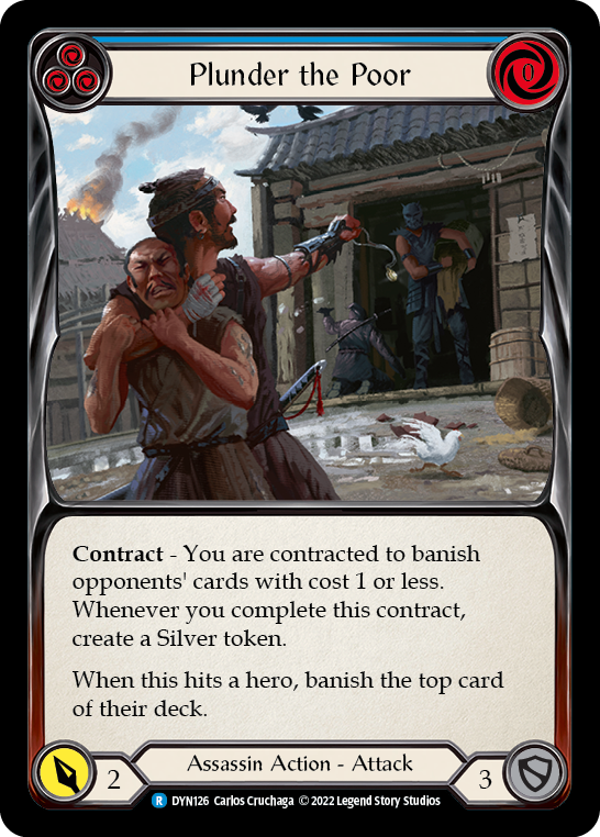 Plunder the Poor (Blue) [DYN126] (Dynasty) | Shuffle n Cut Hobbies & Games