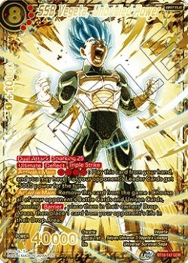SSB Vegeta, Unbridled Power (God Rare) (BT16-147) [Tournament Promotion Cards] | Shuffle n Cut Hobbies & Games