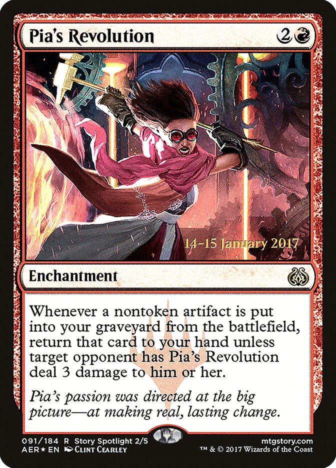 Pia's Revolution [Aether Revolt Prerelease Promos] | Shuffle n Cut Hobbies & Games