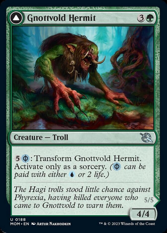 Gnottvold Hermit // Chrome Host Hulk [March of the Machine] | Shuffle n Cut Hobbies & Games