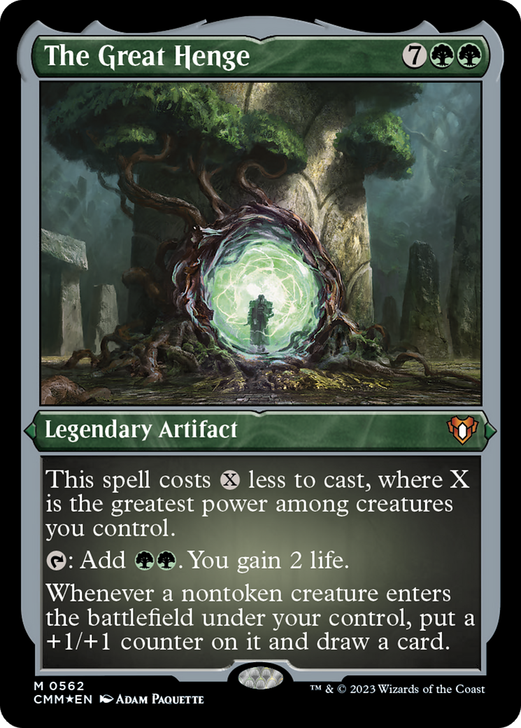 The Great Henge (Foil Etched) [Commander Masters] | Shuffle n Cut Hobbies & Games