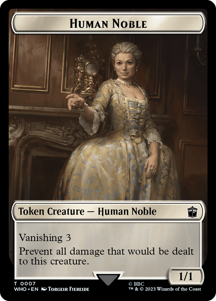 Human Noble // Clue (0022) Double-Sided Token [Doctor Who Tokens] | Shuffle n Cut Hobbies & Games