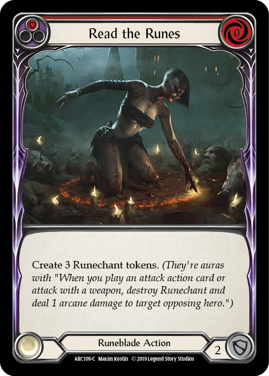 Read the Runes (Red) [ARC109-C] (Arcane Rising)  1st Edition Normal | Shuffle n Cut Hobbies & Games
