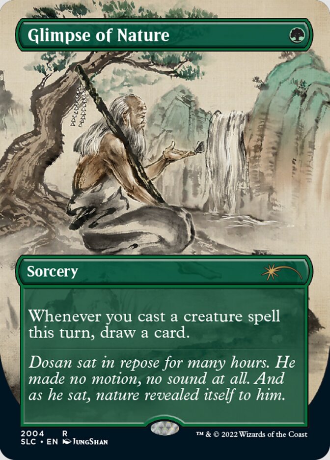 Glimpse of Nature (Borderless) [Secret Lair Countdown Kit] | Shuffle n Cut Hobbies & Games