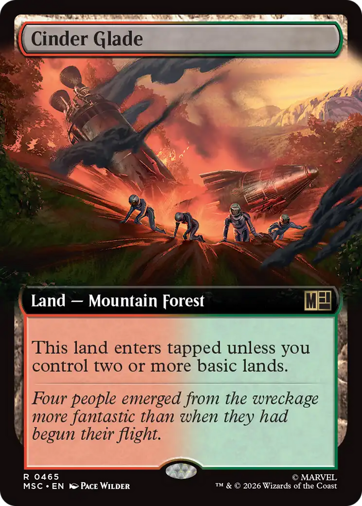 Cinder Glade (Extended Art) [Marvel Super Heroes Commander] | Shuffle n Cut Hobbies & Games