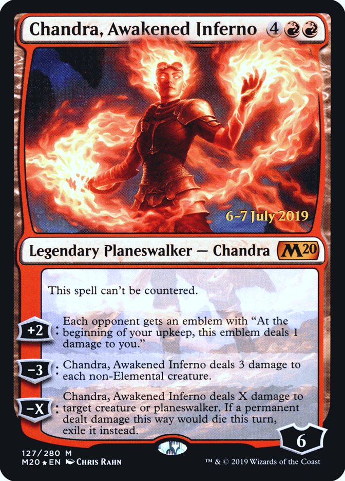Chandra, Awakened Inferno [Core Set 2020 Prerelease Promos] | Shuffle n Cut Hobbies & Games