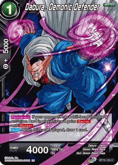 Dabura, Demonic Defender (BT15-124) [Saiyan Showdown] | Shuffle n Cut Hobbies & Games