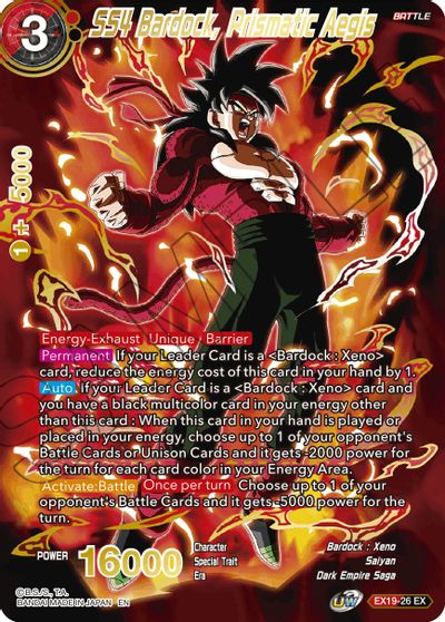 SS4 Bardock, Prismatic Aegis (EX19-26) [Special Anniversary Set 2021] | Shuffle n Cut Hobbies & Games