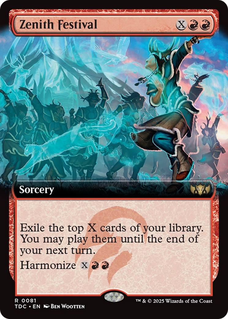 Zenith Festival (Extended Art) [Tarkir: Dragonstorm Commander] | Shuffle n Cut Hobbies & Games