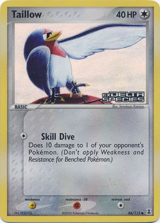 Taillow (86/113) (Stamped) [EX: Delta Species] | Shuffle n Cut Hobbies & Games