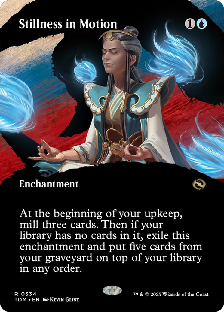 Stillness in Motion (Borderless) [Tarkir: Dragonstorm] | Shuffle n Cut Hobbies & Games