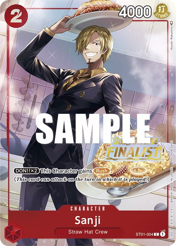 Sanji (Offline Regional 2023) [Finalist] [One Piece Promotion Cards] | Shuffle n Cut Hobbies & Games