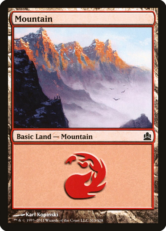 Mountain (313) [Commander 2011] | Shuffle n Cut Hobbies & Games