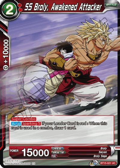 SS Broly, Awakened Attacker (BT15-021) [Saiyan Showdown] | Shuffle n Cut Hobbies & Games