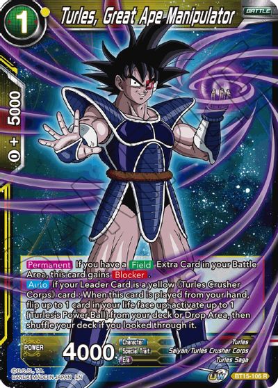 Turles, Great Ape Manipulator (BT15-106) [Saiyan Showdown] | Shuffle n Cut Hobbies & Games