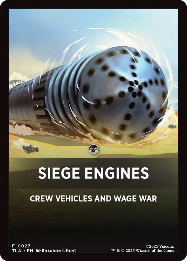 Siege Engines Theme Card [Avatar: The Last Airbender Tokens] | Shuffle n Cut Hobbies & Games