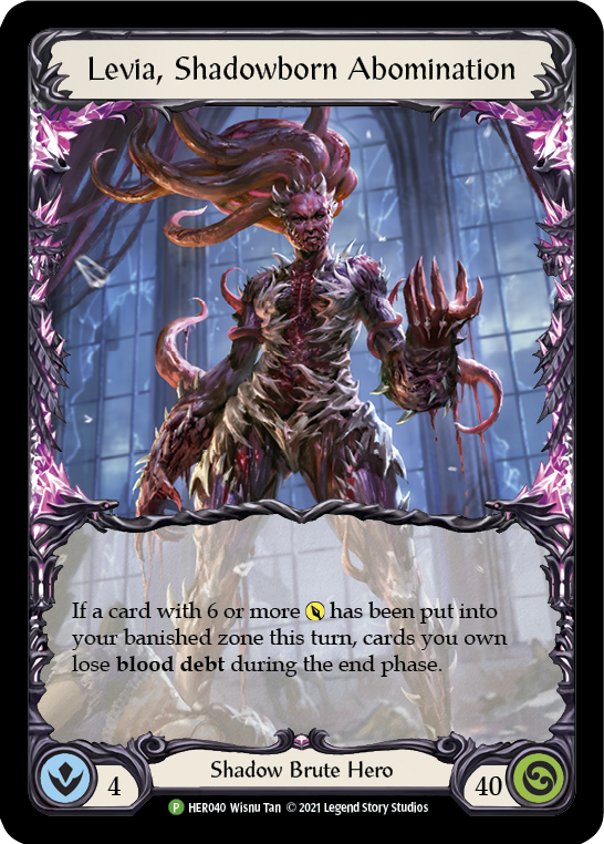 Levia, Shadowborn Abomination [HER040] (Promo)  Rainbow Foil | Shuffle n Cut Hobbies & Games