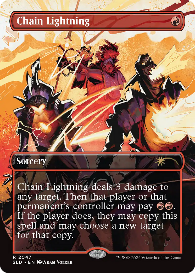 Chain Lightning (2047) (Rainbow Foil) [Secret Lair Drop Series] | Shuffle n Cut Hobbies & Games